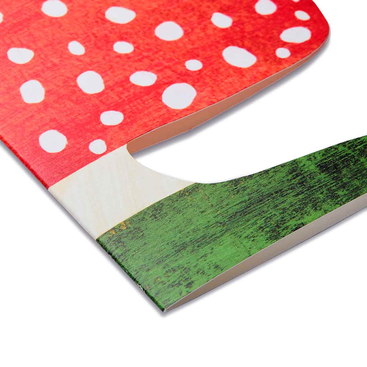Mortlake Papers Red Mushroom Shaped Greeting Card [Made in the UK]