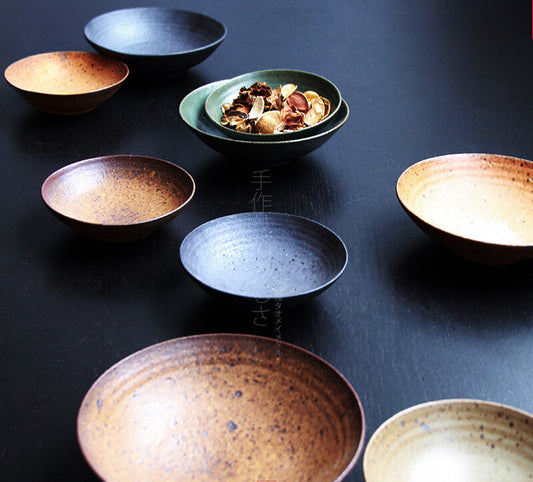 Gohobi Jiutu Coarse Pottery Plate