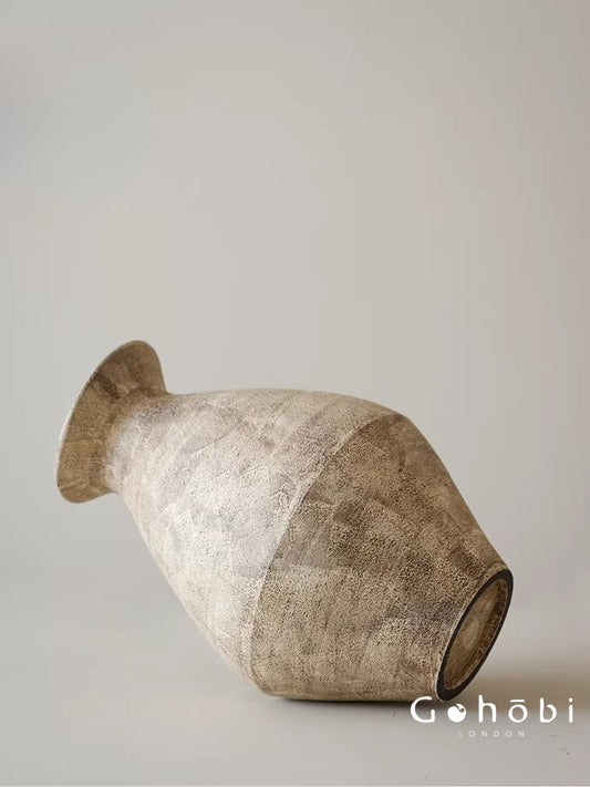 Gohobi Japanese-style Wabi Sabi Handmade Zen Large Vase 0023