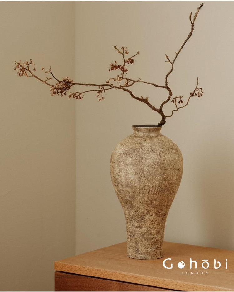 Gohobi Japanese-style Wabi Sabi Handmade Zen Large Vase 017