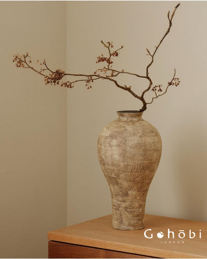 Gohobi Japanese-style Wabi Sabi Handmade Zen Large Vase 017
