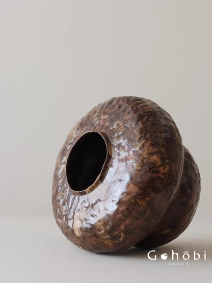 Gohobi Japanese-style Wabi Sabi Handmade Zen Large Vase 025