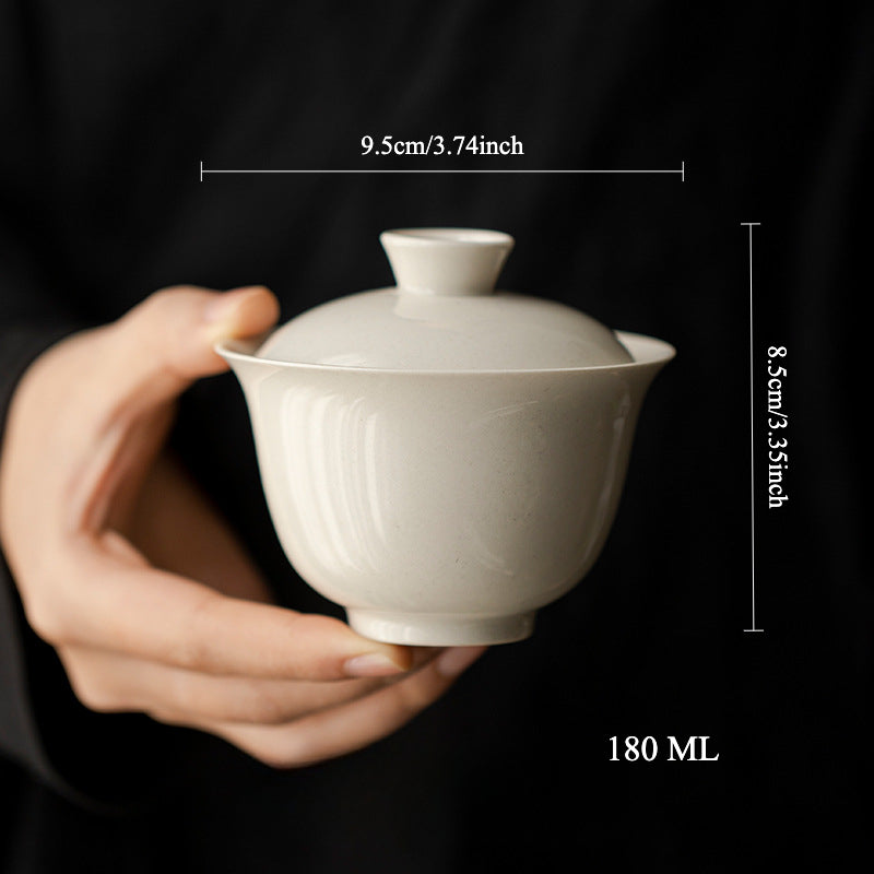 Gohobi Grass Wood Ash Glaze Large Gaiwan