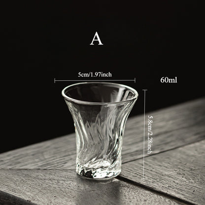 Gohobi High Borosilicate Glass Gongfu Tea Cup – Transparent Heat-Resistant Master Cup and Aroma Cup