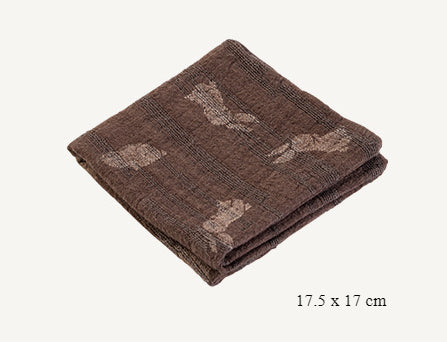 Torchon Gongfu en coton et lin teint à la main Gohobi