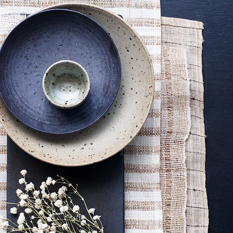 Gohobi Jiutu Coarse Pottery Plate