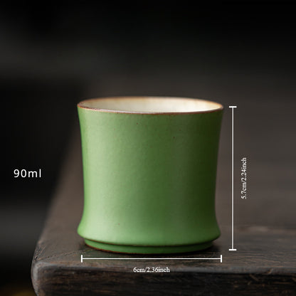 Gohobi Green Bamboo Knot Tea Cup