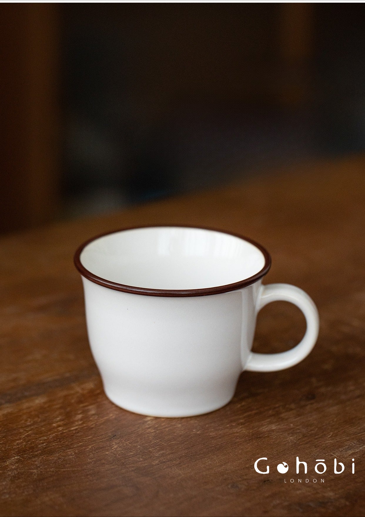 Gohobi Japanese Minoya Retro Ceramic Mug Coffee Cup [Made in Japan]