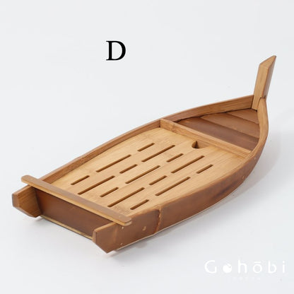 Gohobi Natural Old Bamboo Tea Tray – Water Storage Kung Fu Tea Tray Portable Wet Tea Table