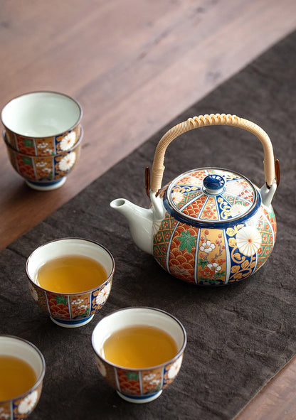 [Made In Japan] Gohobi Japanese Ancient Imari Tea Set