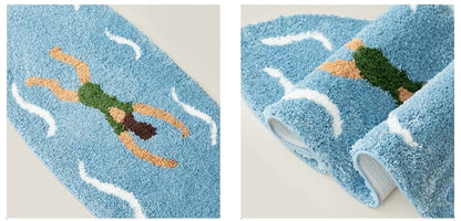 Gohobi Dopamine Tufted Surfboard Bedside Rug