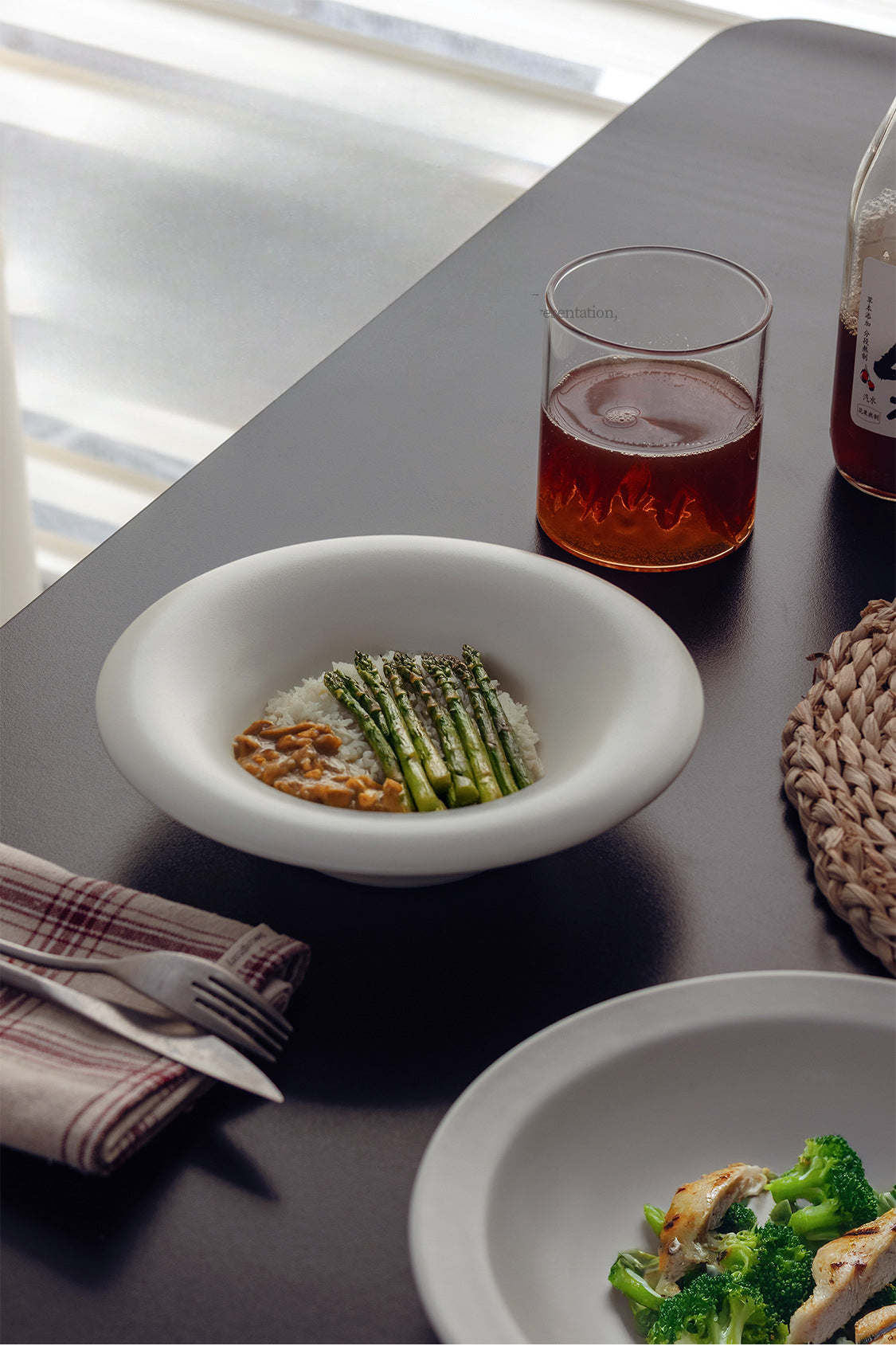 Assiette à soupe occidentale peinte Jinshu mate de 7,5 pouces, assiette à légumes ménagère, hôtel, restaurant, vaisselle en céramique