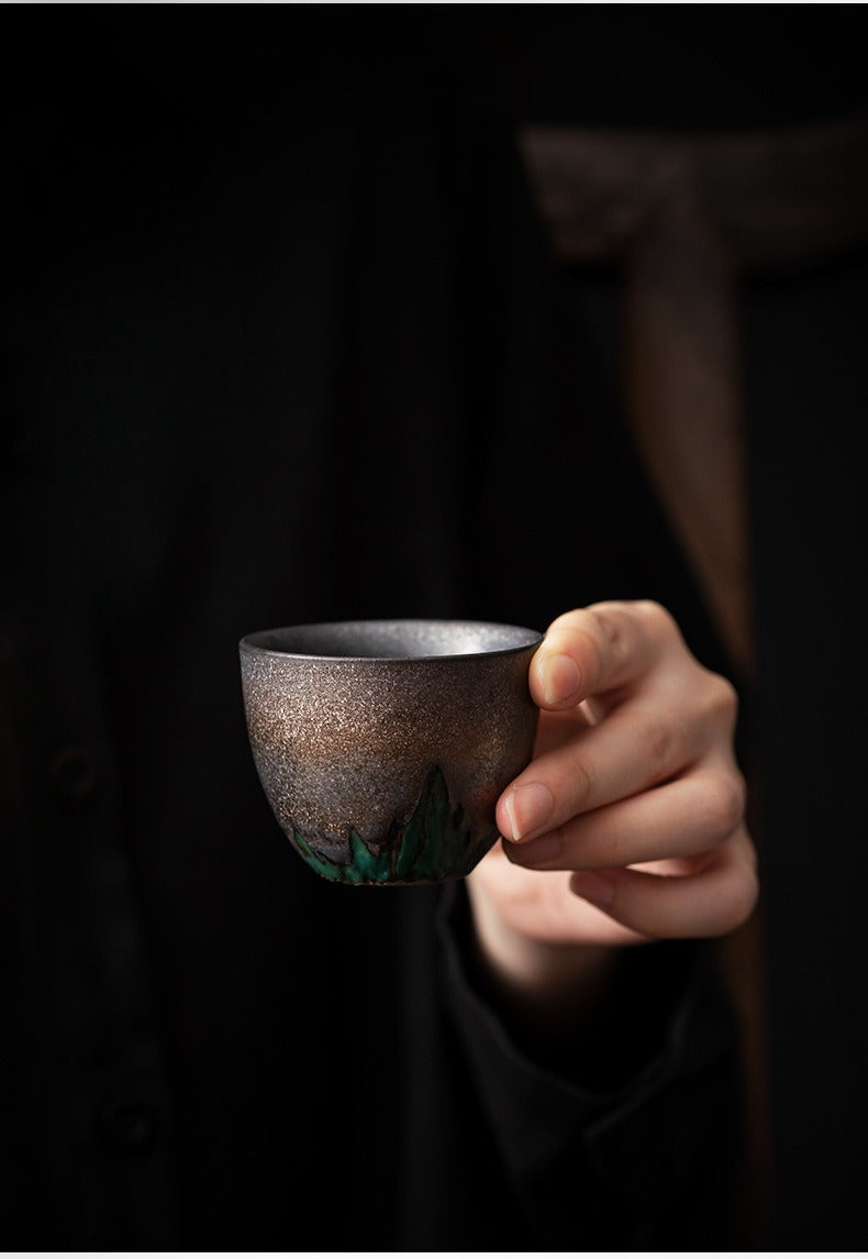 Gohobi Vintage Gilded Ceramic Tea Cup