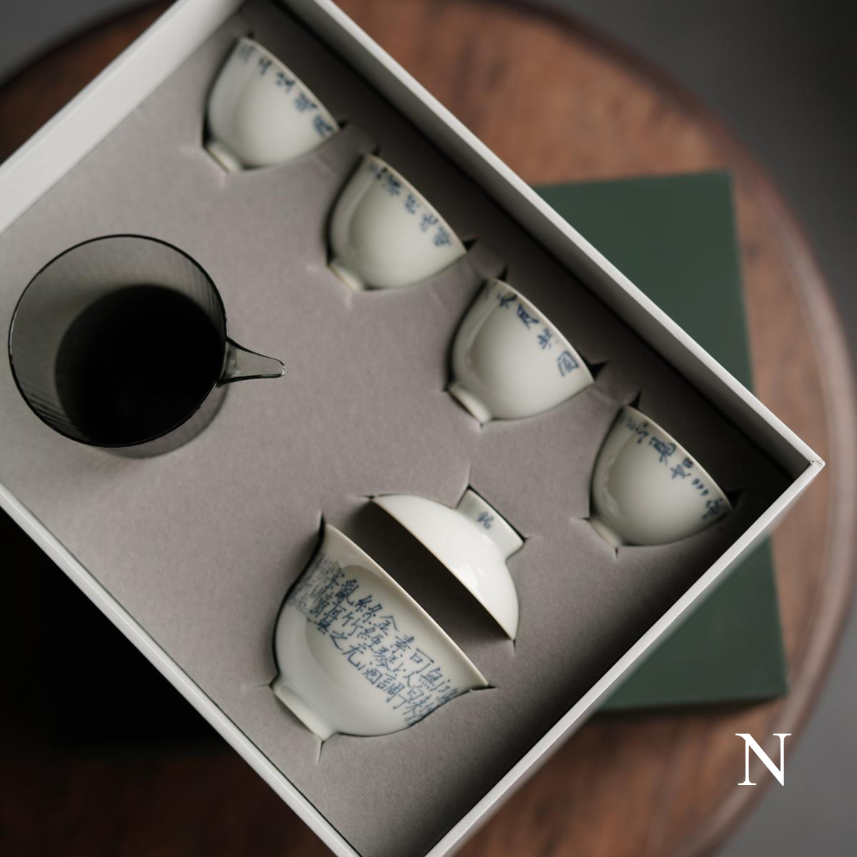 [賦山敘 x Gohobi] Jingdezhen Hand-Painted Kung Fu Tea Set Gift Box Set Limited