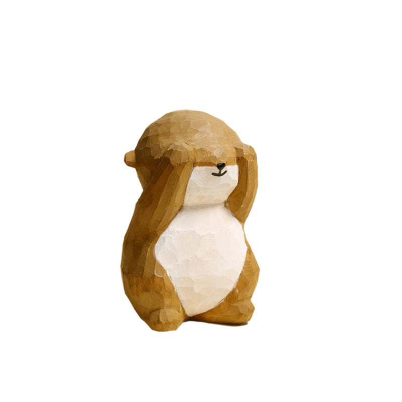 Gohobi Handmade Wooden Otter Ornament