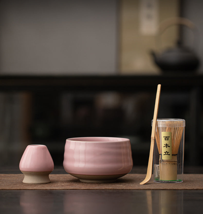 Gohobi Ceramic Matcha Set 041 Pink