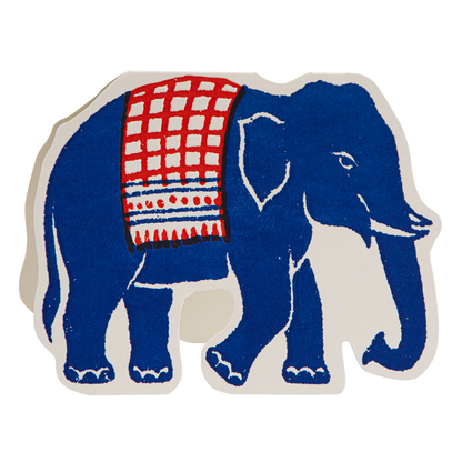 Gohobi x Archivist Gallery Elephant | Letterpress Cards | Cut-Out [Made in the UK]