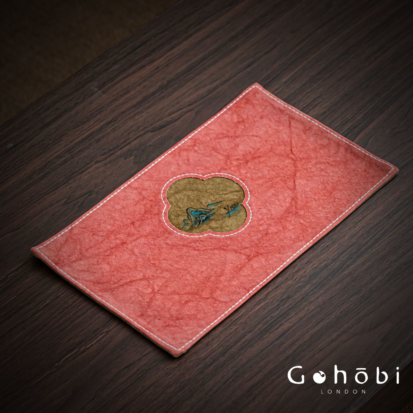 Gohobi Hand-Painted Tea Table Runner – Zen Style Tea Table Cloth