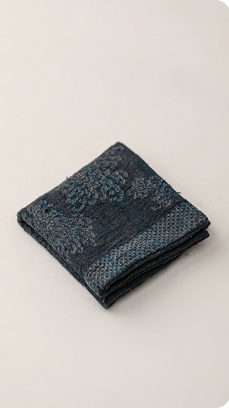 Torchon Gongfu en coton et lin teint à la main Gohobi