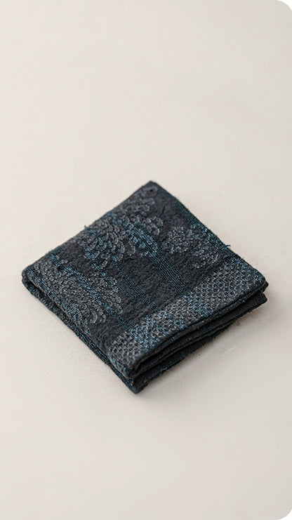 Torchon Gongfu en coton et lin teint à la main Gohobi
