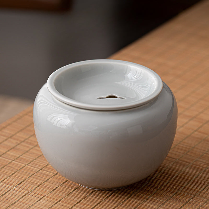 Cendres glacées Yuanshan Jianshui ménage tasse moyenne et petite tasse à thé lavage céramique réservoir de résidus de thé réservoir d'eau simple accessoires de service à thé de kung fu