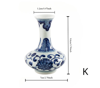 Gohobi Hand-painted Blue and White Porcelain Vase (Classic)