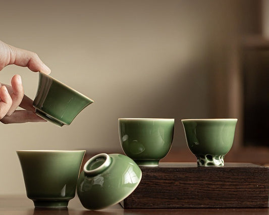 Gohobi Handmade Green Tea Cup