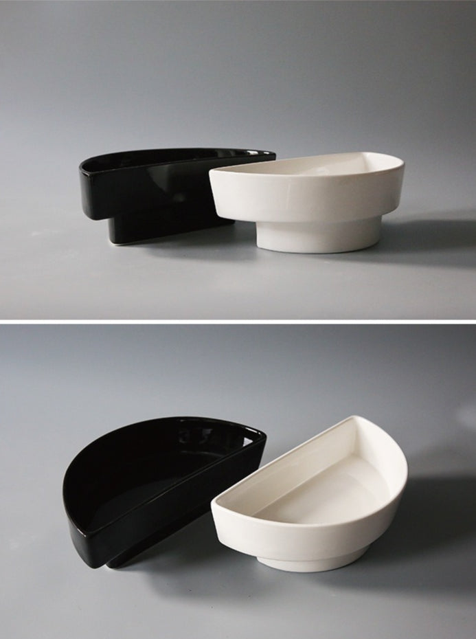 Gohobi Double-Layer Ikebana Ceramic Vase – Japanese Style Zen Flower Arrangement Vessel