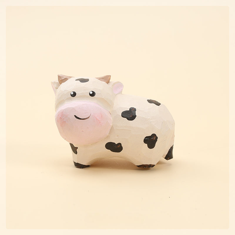 Gohobi Handcrafted Wooden Cow Ornamen