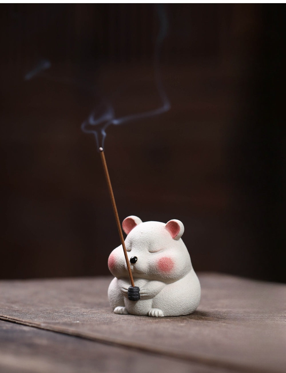 Gohobi Yixing Purple Clay Mouse Tea Pet – Handmade Lucky Ornament