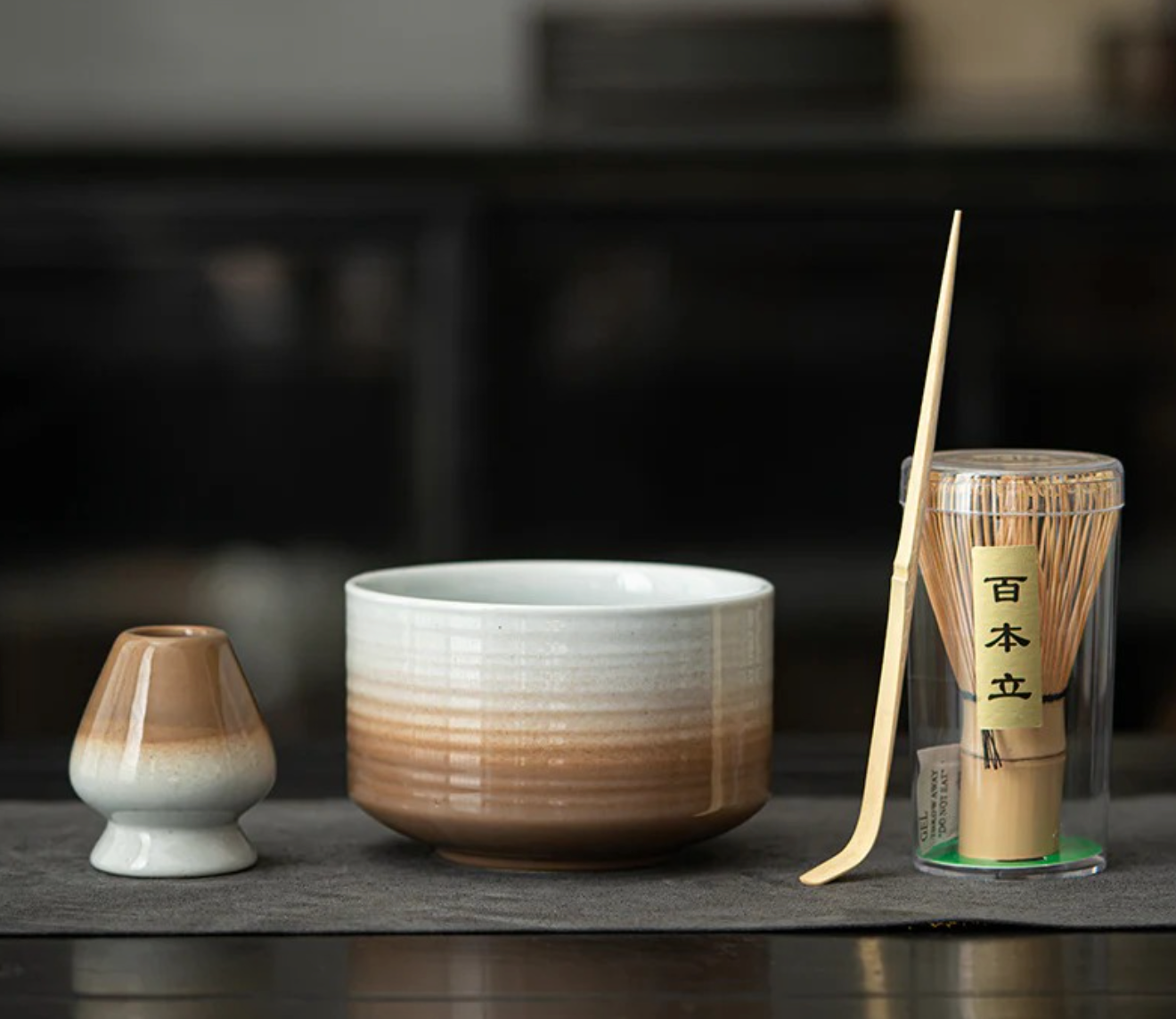 Gohobi Colourful Ceramic Bowl Matcha Set