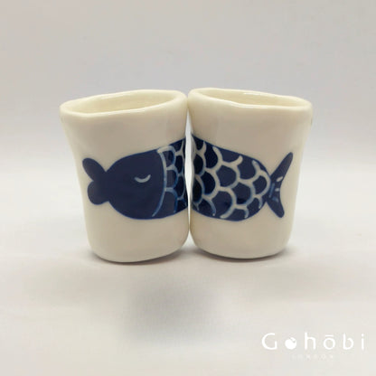 Gohobi x Little Diary Hand-Painted Fish Ceramic Coffee Cup