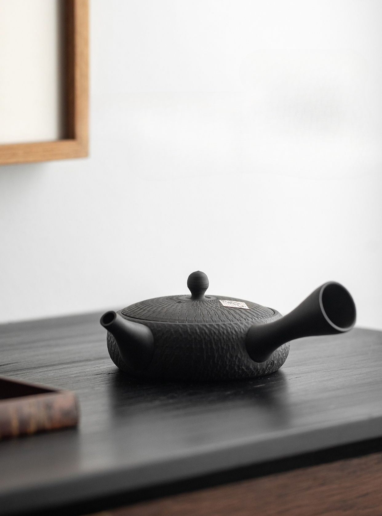 Gohobi Japanese Tokoraki Jade Glaze Side Handle Teapot – Retro Handmade Kyusu Tea Pot Coarse Pottery |Made in Japan