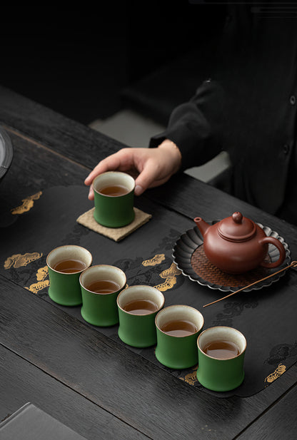 Gohobi Green Bamboo Knot Tea Cup