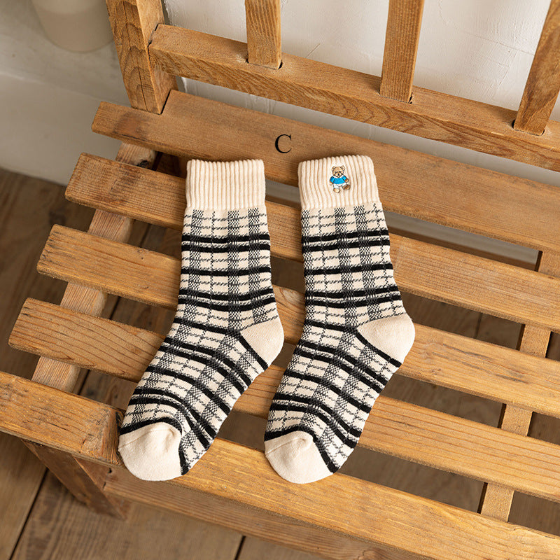 Gohobi Black Bear Animal Pattern Socks