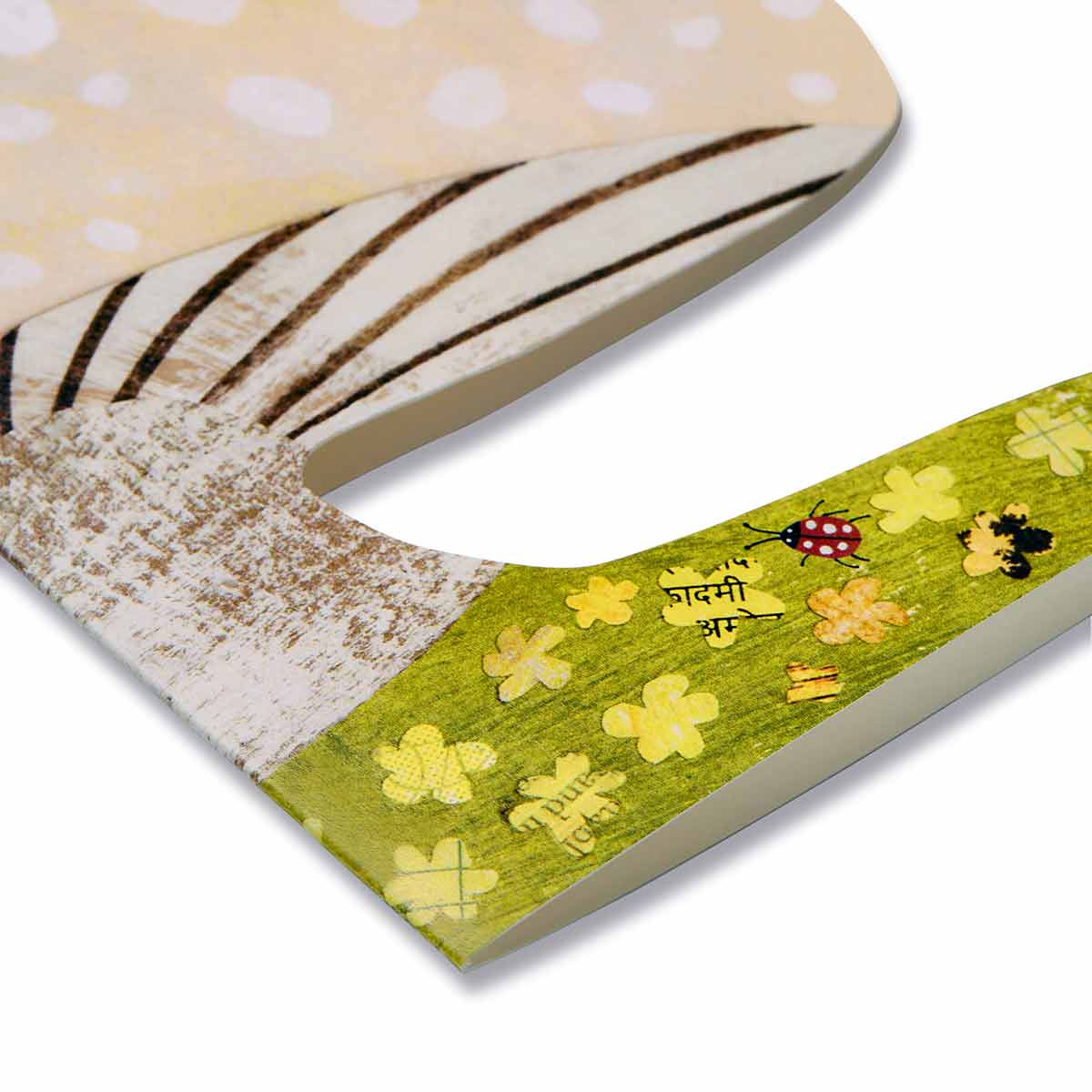 Mortlake Papers Spring Mushroom Die-Cut Greetings Card [Made in the UK]