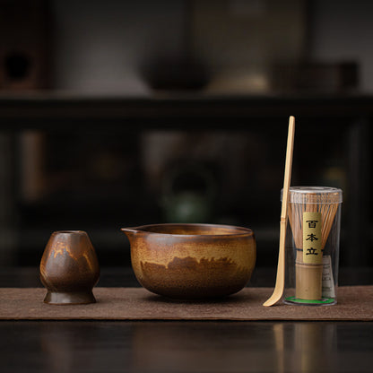 Gohobi Ceramic Matcha Set 035 Ancient Kiln