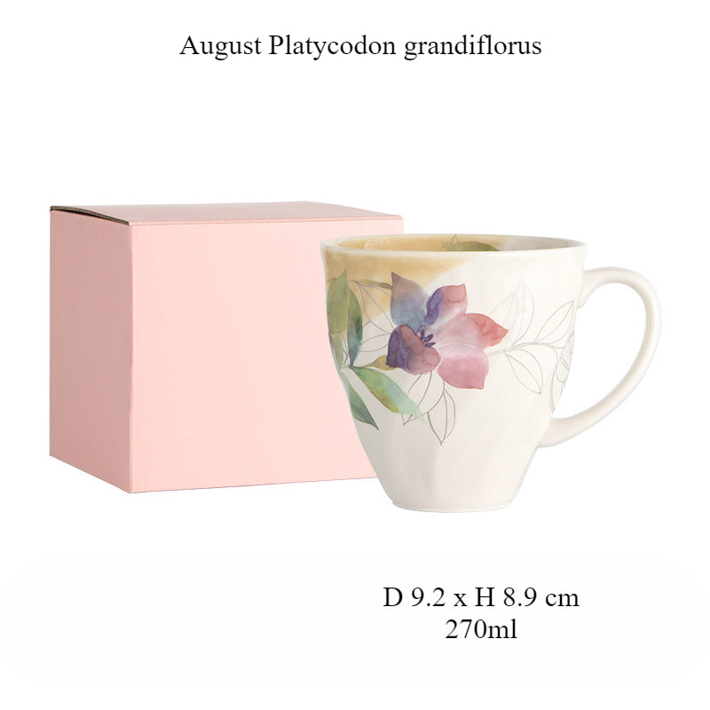 [Made In Japan] Gohobi Japanese Flowers Mug Coffee Cup