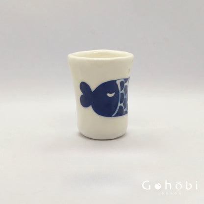 Gohobi x Little Diary Hand-Painted Fish Ceramic Coffee Cup