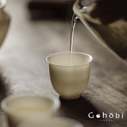 Gohobi Pure White Porcelain Aroma Cup – Gongfu Tea Tasting Smell Cup
