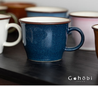 Gohobi Japanese Minoya Retro Ceramic Mug Coffee Cup [Made in Japan]