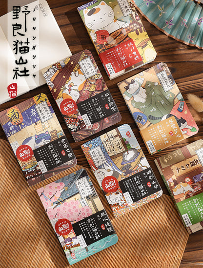 Gohobi Japanese Cat Magnetic Notebook, Monthly Planner, Study Notebook, Pocket Diary