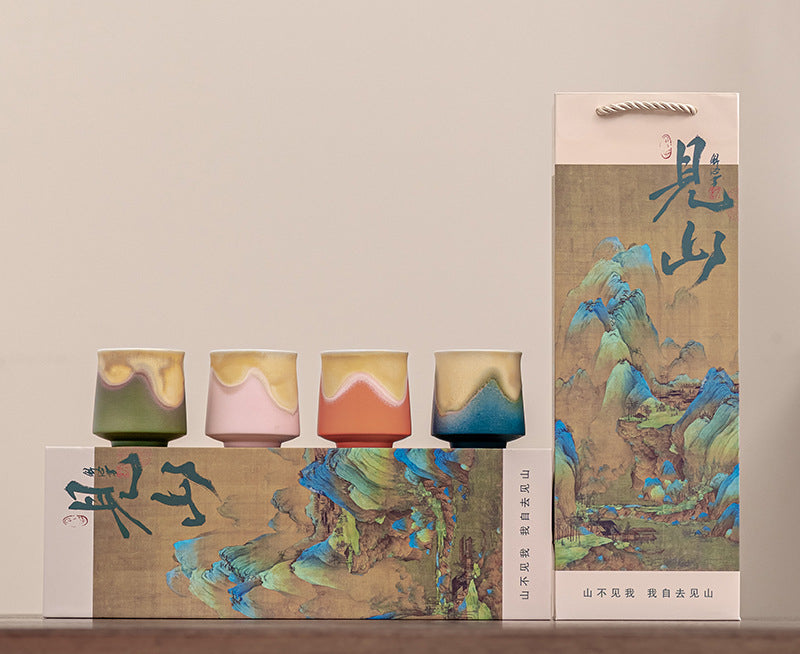 Gohobi Colourful Mountain Tea Cup Set 002