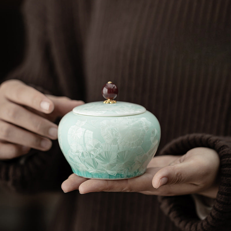 Gohobi Crystal Glazed Storage Jar 002