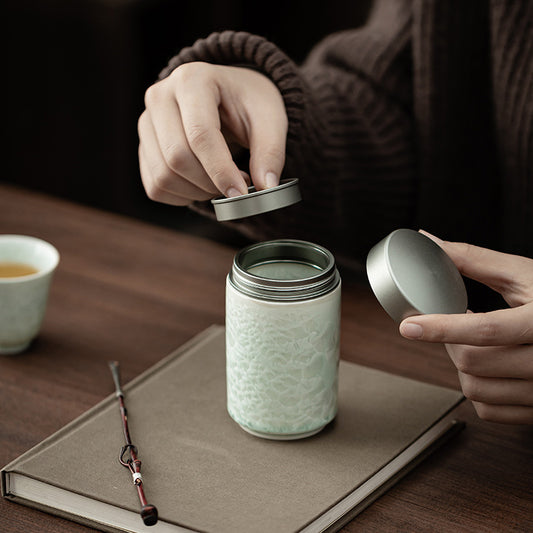 Gohobi Crystal Glazed Storage Jar 001