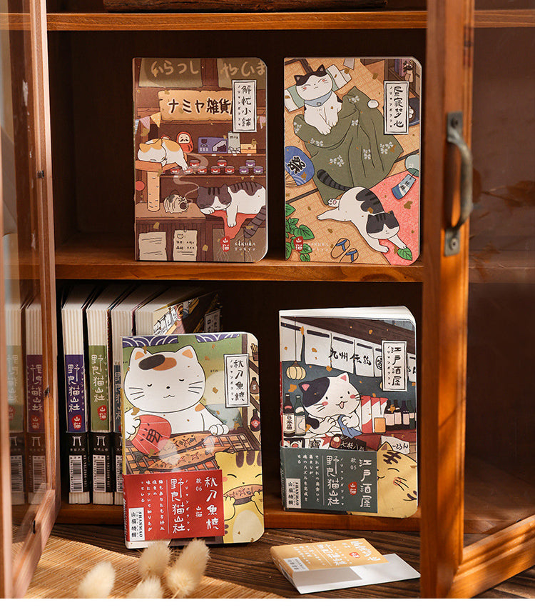 Gohobi Japanese Cat Magnetic Notebook, Monthly Planner, Study Notebook, Pocket Diary