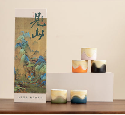 Gohobi Colourful Mountain Tea Cup Set 001