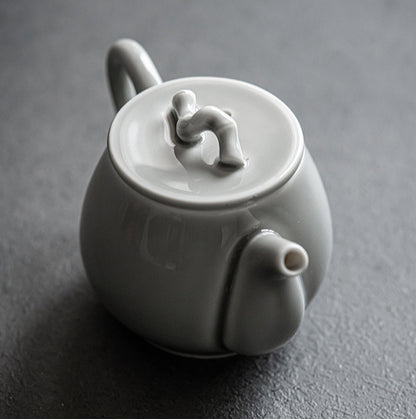 Gohobi Japanese Style Ice Grey Teapot 003