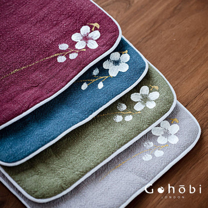 Gohobi Handmade Cotton Linen Tea Towel – Japanese Style Absorbent Zen Tea Cloth