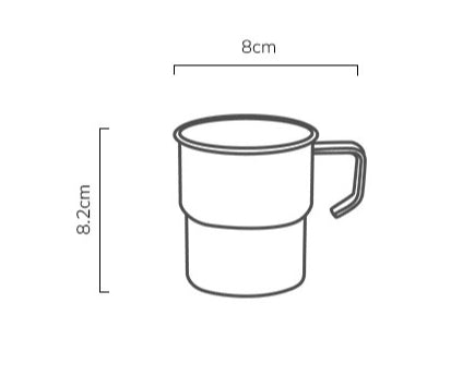Gohobi Vintage-Style Stackable 304 Stainless Steel Camping Cup